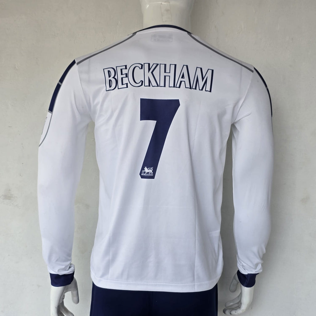 MANCHESTER UNITED 2000 - 2001 AWAY JERSEY FULL SLEEVE EMBROIDERY BECKHAM