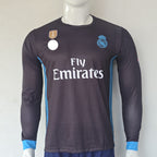 REAL MADRID 2017 - 2018 AWAY JERSEY FULL SLEEVE EMBROIDERY RONALDO