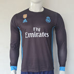 REAL MADRID 2017 - 2018 AWAY JERSEY FULL SLEEVE EMBROIDERY RONALDO