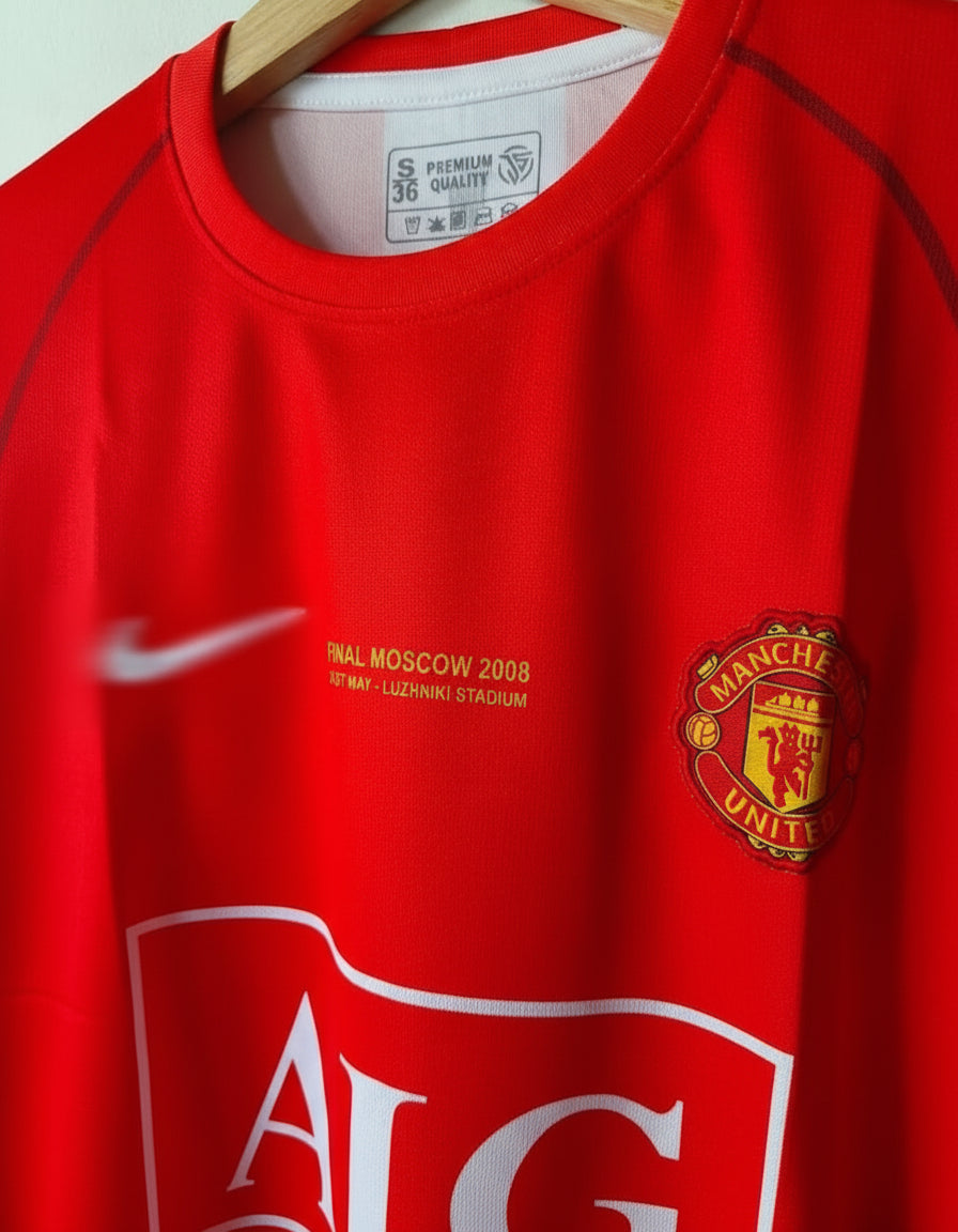 MANCHESTER UNITED 2007 - 2008 FULL SLEEVE HOME JERSEY RONALDO