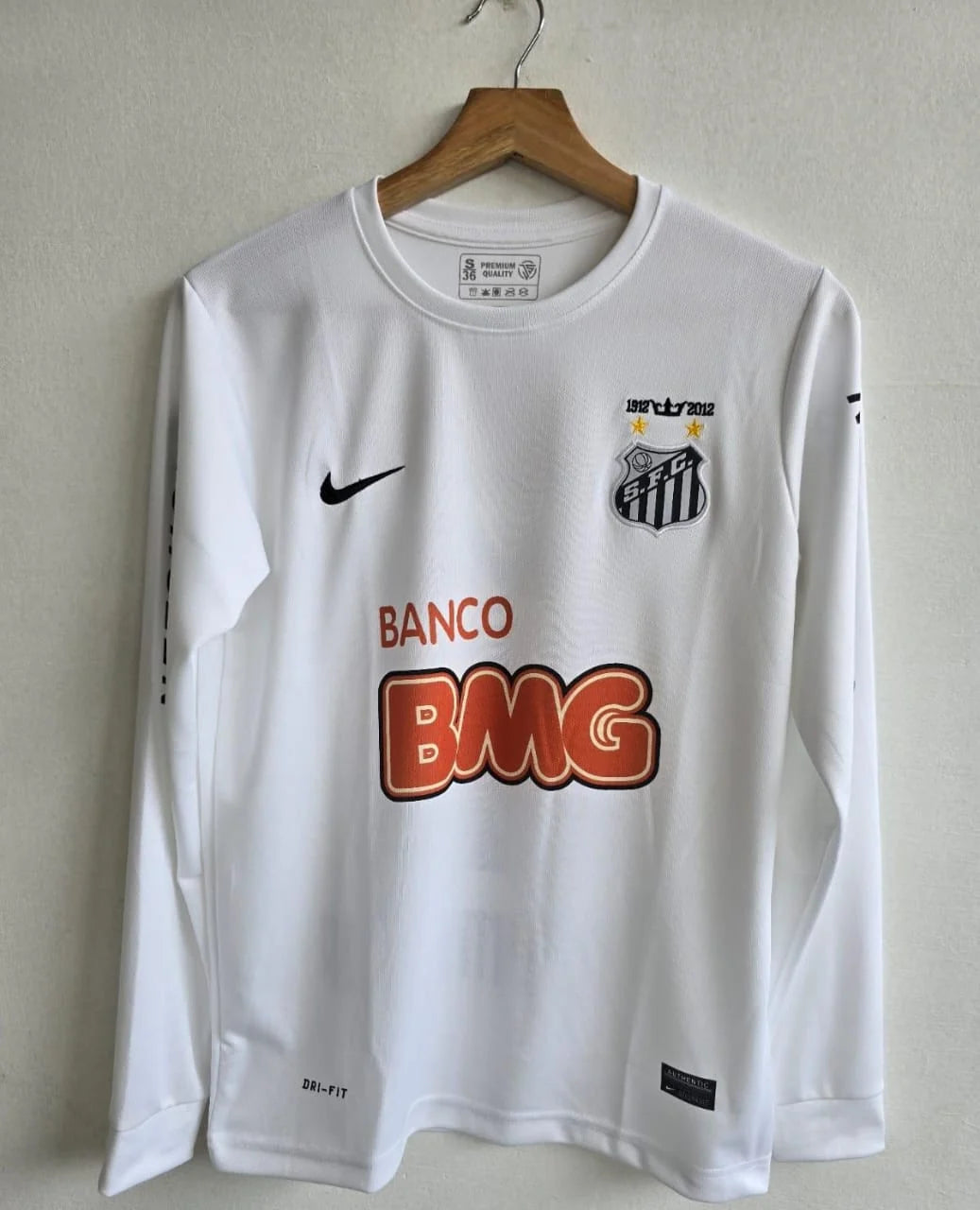 SANTOS 2011 - 2012 FULL SLEEVE HOME JERSEY EMBROIDERY NEYMAR