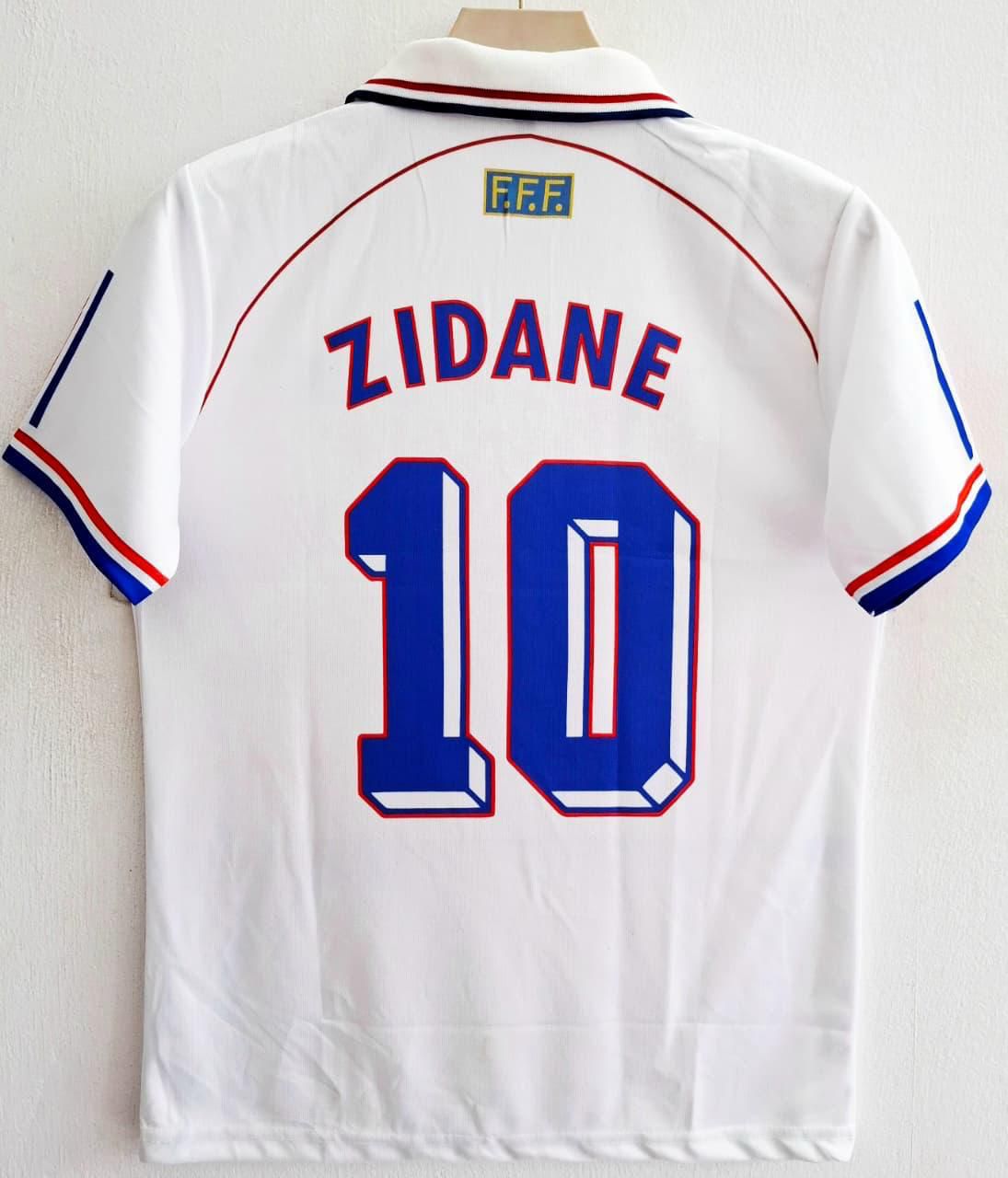 France 1998 Away Jersey Collar Embroidery - Zidane – Offside Club