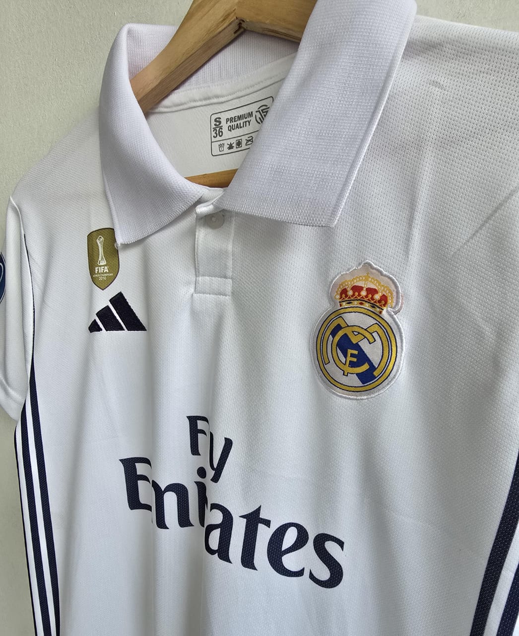 Real Madrid 2016/2017 Collar Home Jersey Embroidery Ronaldo