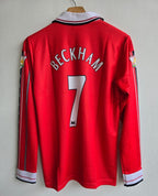 MANCHESTER UNITED 1999 FULL SLEEVE ZIP COLLAR EMBROIDERY BECKHAM