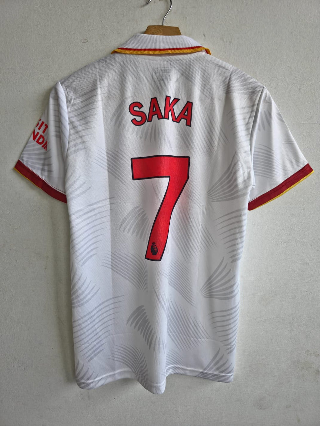 ARSENAL 2025 - 2026 THIRD KIT COLLAR EMBROIDERY SAKA