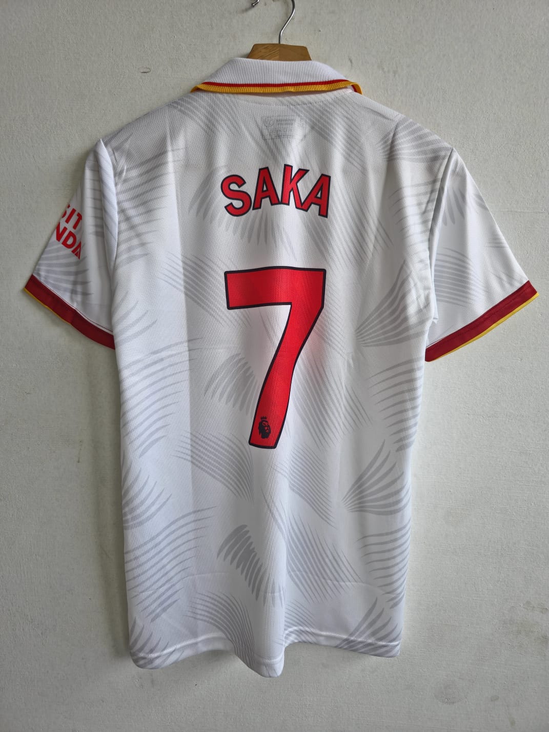 ARSENAL 2025 - 2026 THIRD KIT COLLAR EMBROIDERY SAKA