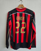 AC MILAN 2006 - 2007 FULL SLEEVE EMBROIDERY HOME JERSEY KAKA
