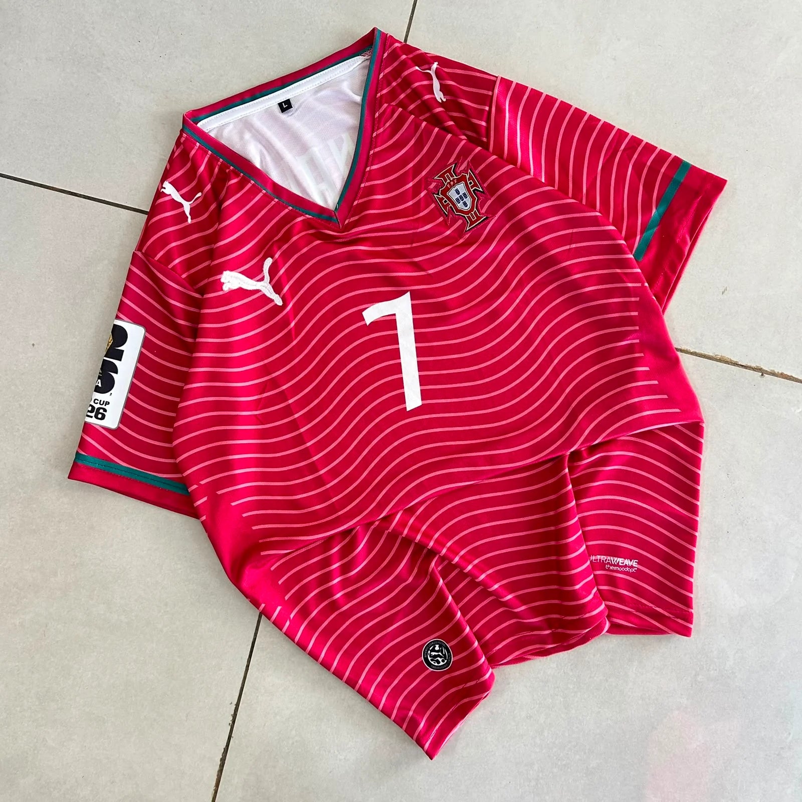 PORTUGAL 2026 HOME JERSEY EMBROIDERY PREMIUM RONALDO