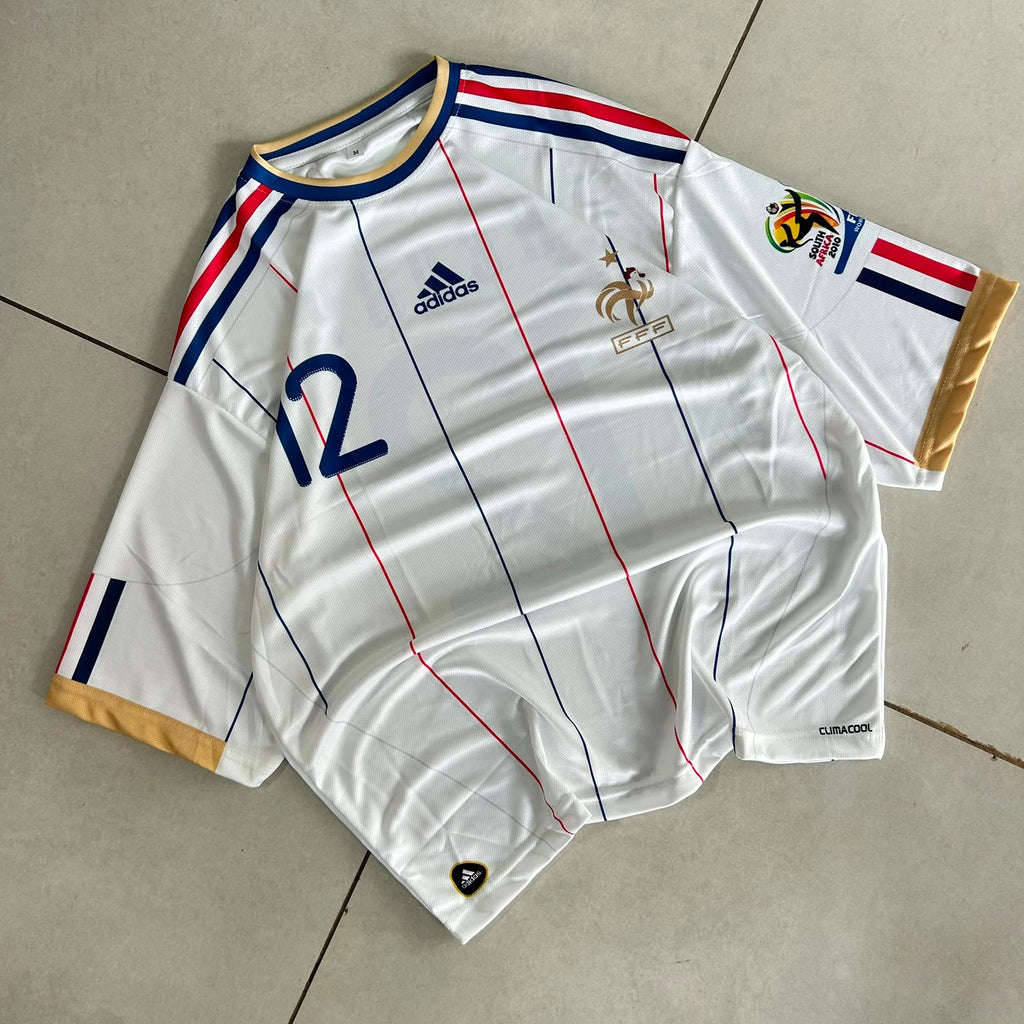 FRANCE 2010 RETRO AWAY JERSEY FIVE SLEEVE HENRY