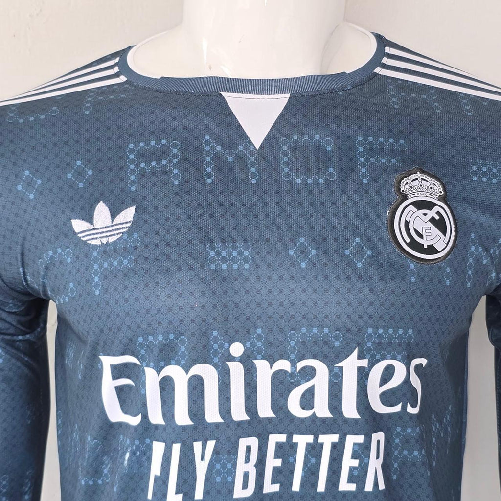 REAL MADRID 2026 - 2027 AWAY JERSEY FULL SLEEVE EMBROIDERY BELLINGHAM