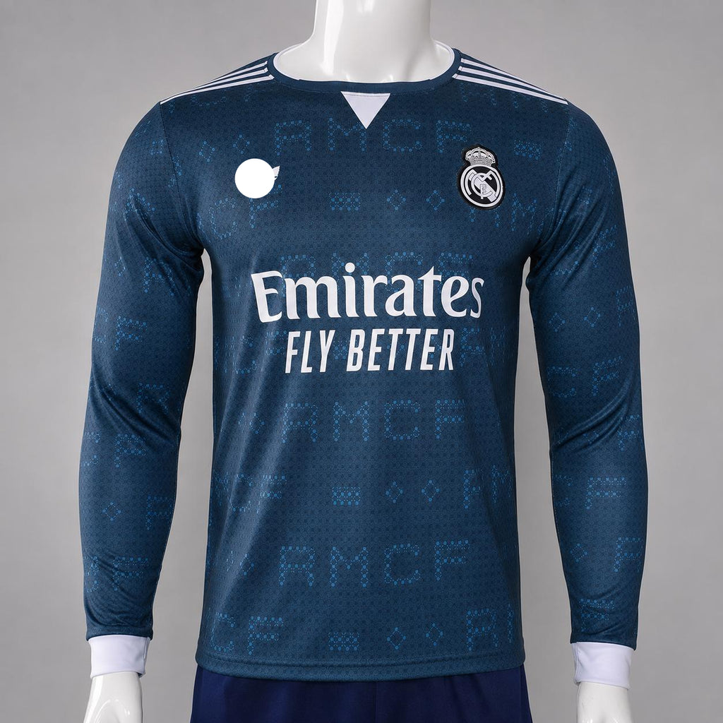 REAL MADRID 2026 - 2027 AWAY JERSEY FULL SLEEVE EMBROIDERY BELLINGHAM